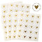 RAXLUPO 120 Pcs 3,5 cm Herz Wachssiegel Selbstklebend Gold Briefumschlag Aufkleber Umschlagaufkleber Siegelaufkleber für Umschlag Postkarte Einladung Grußkarte Dekoration Hochzeit