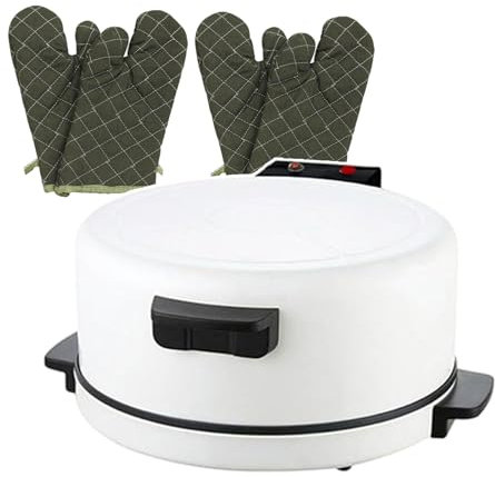 forplubossmmp Electric Pizza Oven & Mini Bread Maker, Countertop Pizza Cooker 2000W Heat Control, Professional Pizza Oven 11.8/30CM Round Plate For Commercial Use, Cooking Pizza/Steak/Bread
