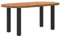 vidaXL Esstisch Hellbraun 180x90x74 cm Massivholz Eiche Oval, Küchentisch, Restauranttisch, Tisch Restaurant, Esszimmertisch, Bistrotisch
