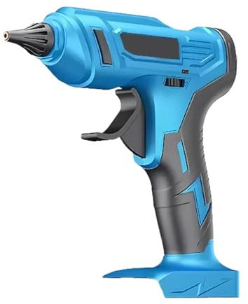 TIEOAXFT Fast Preheating Cordless Rechargeable Hot Glue Gun with Glue Stick, for Art, Wood for DIY Craft Projects and Home Quick Repairs