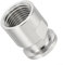 Connecteur à trois colliers avec filetage femelle NPT pour raccords de tuyaux, taille de virole de 25 à 4 mm en acier inoxydable de haute pureté