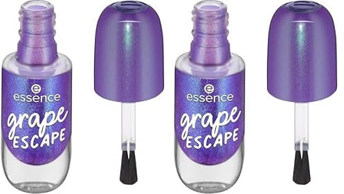 Essence Cosmetics gel nail colour, Nagellack, Violett, langanhaltend, Expressergebnis, schnelltrocknend, vegan, ohne Mikroplastikpartikel, ohne Konservierungsstoffe, ohne Parfüm, 2er Pack (8ml)