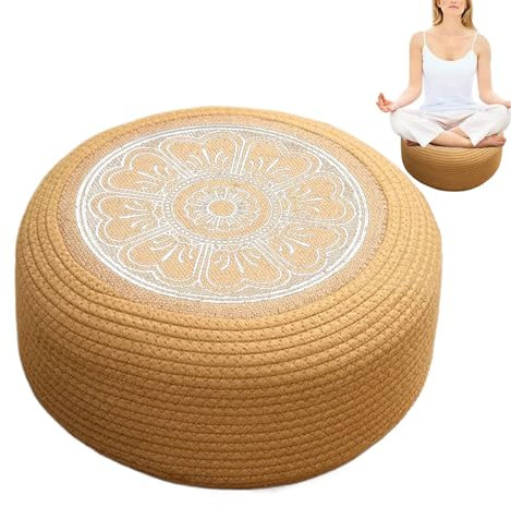 Ocastuted Pouf d'extérieur imperméable – Pouf de patio et repose-pieds – Coussin de sol tatami pour la maison, le jardin, la côte, le porche, la terrasse, la piscine