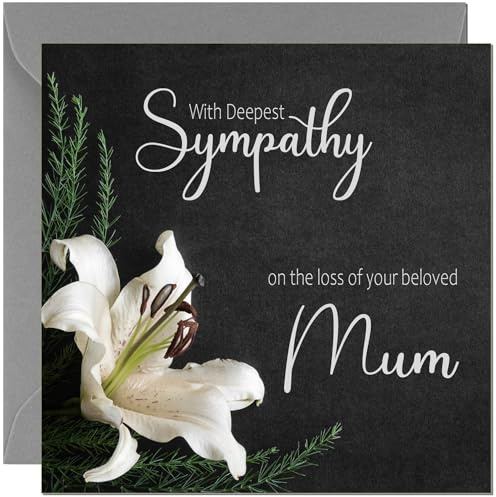 Trauerkarte für Mütter – Deepest Sympathy on Losing Your Mum Karte, Sorry for your Loss Mother