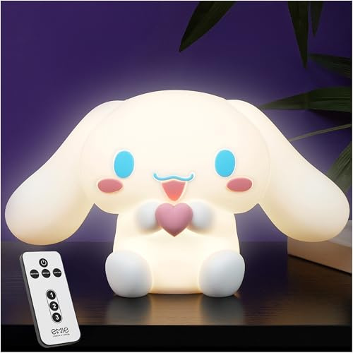 Get Trend Hello Kitty Sanrio LED Nachtlicht Kinder & Erwachsene, 3D Cinnamoroll Nachttischlampe, Geschenke für Mädchen & Frauen (Cinnamonroll)