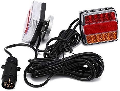 HHEMSTD LED Rückleuchten Beleuchtung PKW Rücklicht Anhänger Magnet Rücklicht Set Hinterlampe Auto Lkw