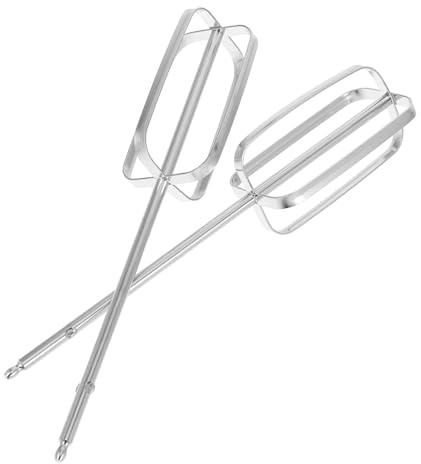 DONFAMDS 2 Stück Edelstahl Handmixer Rührbesen Aufsätze für Elektrische Handmixer und Bohrmaschinen Schnelles und Effizientes Mixen von Eiweiß und Teig Leicht zu Reinigen Wiederverwendbar