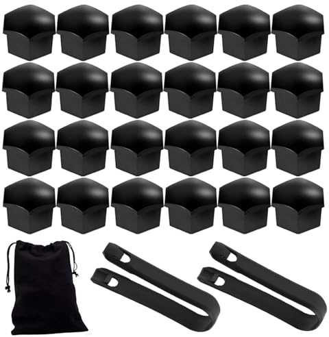 24 Pièces Cache Écrou de Roue pour Seat Leon ST (Kombi) 2020 2021 2022 2023 2024, Boulon Ecrou Couvre Hexagonal Pneu Écrou Couvre Capuchon D'écrou de Roue,21mm