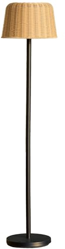 Lumisky Solar-Stehleuchte für den Außenbereich, aus Polyrattan mit LED-Modul, warmweiß, Fernbedienung, Mateo Solar, Höhe 160 cm