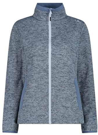 CMP Damen Fleecejacke mit Knit Tech Jacquard leichte, atmungsaktive Outdoorjacke für Übergangszeit & Freizeit.