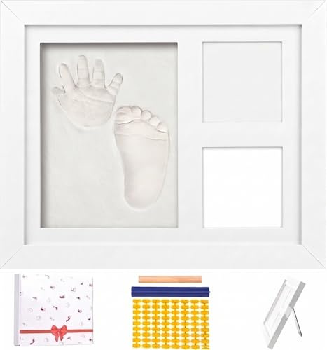 Cozy Inviting Kit Impronte Neonato Cornice Foto Gesso Regalo Nascita