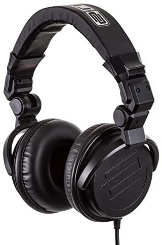 Reloop RH-2500 - audífonos profesionales para DJ con construcción giratoria/plegable, construcción cerrada, negro