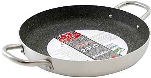 BALLARINI Tegame con rivestimento antiaderente, Alluminio ad alto spessore, Con 2 manici, Diametro 36 cm, Grigio, 2800