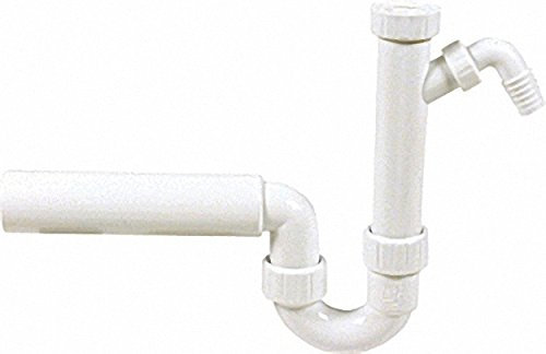 Kunststoffsifon 11-2'' mit Schlauchverschraubung DN 50 ohne Rosette