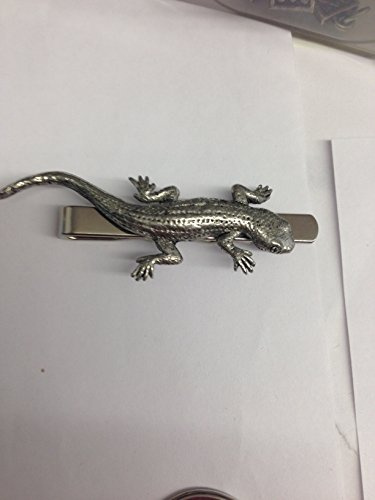 Krawattennadel mit Eidechse (Gecko), PP-A29, englisches Zinn