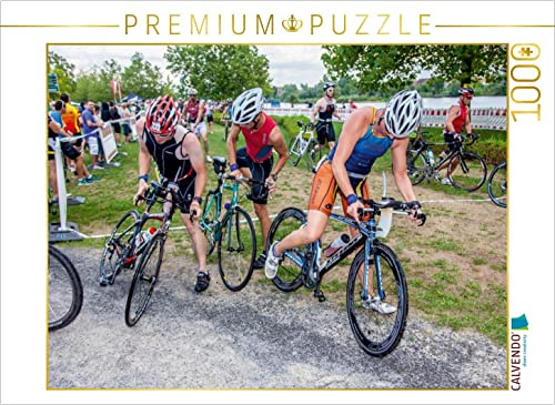 CALVENDO Puzzle Radfahren die zweite Disziplin beim Radfahren | 1000 Teile Lege-Größe 64 x 48 cm Foto-Puzzle für glückliche Stunden