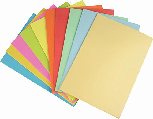 100 Blatt farbiges Druckerpapier / 10 Farben - pastell,neon,intensiv Farben