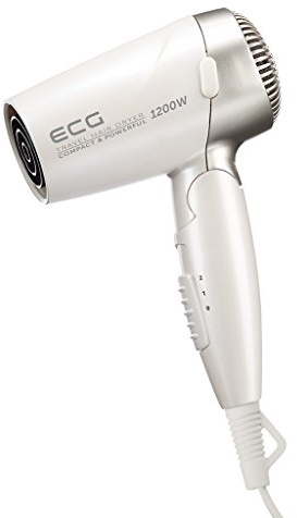 ECG VV 1200 travel Haartrockner für Reisen, S, silber