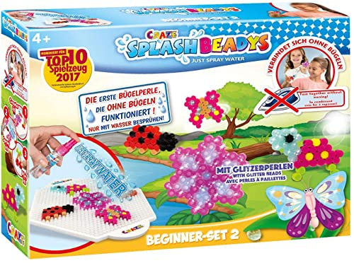 Craze Splash BEADYS Steckperlen Kinder Bastelset Anfanger Set für Mädchen Bügelperlen ohne Bügeln Wasserperlen für Kinder Water Beads Bügelperlen 5mm 15308, Klein