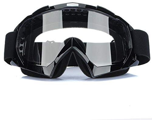 Jzhen Occhiali Fuoristrada da Moto,Anti-UV Motocross Occhiali Antivento e Antipolvere per softair e sport Gli Sport All'aria Aperta