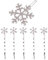 FRCOLOR 6 Stück Schneeflocke Haarspangen Weihnachten, Kristall Strass Haarschmuck, Ideal Für Festliche Frisuren Und Dekoration