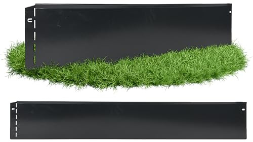 GartenAZ – Rasenkante Metall feuerverzinkt & beschichtet 103x13cm, Nutzlänge 30m - Flexible Rasenbegrenzung aus Stahlblech für Rasen- & Beetabgrenzung - Beeteinfassung Kante robust & langlebig