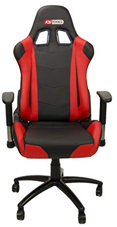 KS Tools 100381 Racing-Sitz, Rot/Schwarz