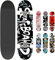 Smibie Skateboards Pro 78,7 cm Komplett-Skateboards für Teenager, Anfänger, Mädchen, Jungen, Kinder, Erwachsene, 7 Schichten Ahornholz, Unisex-Erwachsene Mädchen Jungen, 6: Brief, 31 x 8