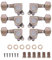 Alomejor 6 Stück Gitarrensaiten Stimmwirbel Locking Tuner Mechaniken Knöpfe für E-Gitarren Gitarren Mechaniken für Musikinstrumententeile(3L3R)