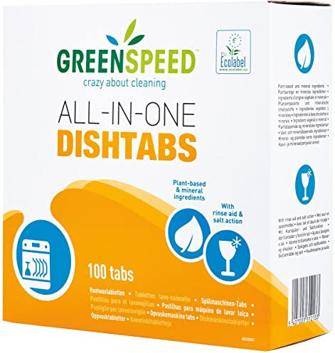 Greenspeed All-In-One Dishwasher Tablets 3 in 1 Operation, 100 Pieces, 1.8 kg