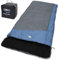 your GEAR XXL Schlafsack Sumatra -7°C Warmer Deckenschlafsack 230x100 cm 3-4 Jahreszeiten Futter aus 100% Baumwolle Blau Grau