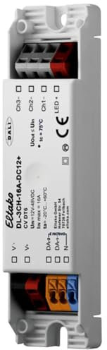 Eltako 3-Kanal DALI-LED-Dimmer 16A DL-3CH-16A-DC12+