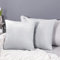 Deconovo 2er Set Samt Kissenbezüge Sofa Kissenbezug Zierkissenbezüge Dekokissen Weich Kissenhülle Dekor Sofakissen Schlafzimmer Kissenhülle Wohnzimmer Kissenhüllen Couch Büro, 40x40 cm, Hellgrau