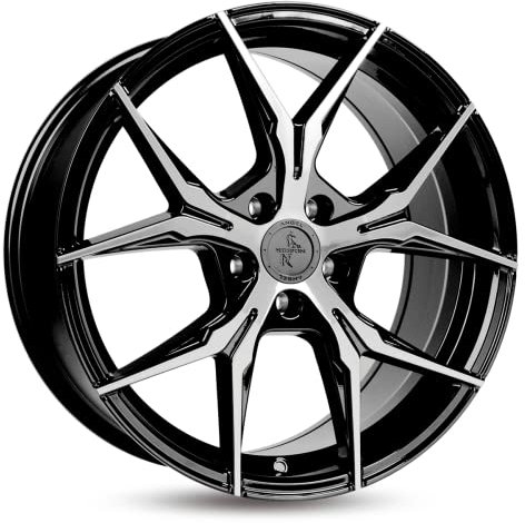 Keskin Tuning KT19 8JX18 5/114.3 ET40 72.6 BLACK FRONT POLISH Alufelge