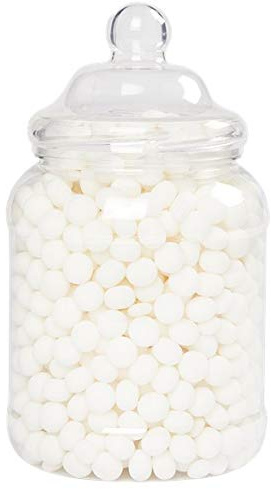 Pick N Mix Candy Buffet Party Victorian Style Clear Plastic Sweet Jar Holder 2.25L Set of 3