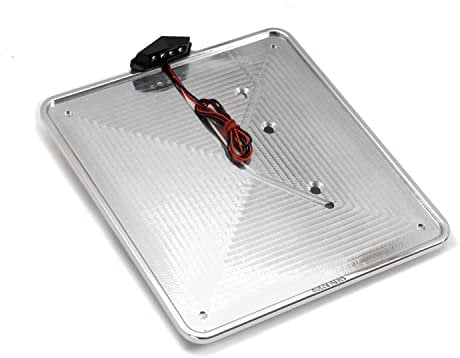 Delta Parts - Kennzeichenplatte Breeze Aluminium 180x200 mm – Platte für Kennzeichen mit LED in hochglanzpoliert 6mm Dicke - Ideal für Motorrad Kennzeichen - Universelle Kennzeichenhalterung Motorrad