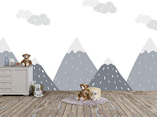 Oedim Fotomural Infantil Vinilo para Pared Paisaje Montañas | Mural | Fotomural Vinilo Decorativo |350 x 250 cm | Decoración comedores, Salones, Habitaciones