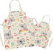 FOMAISELF Leinen Eltern und Kind Kochschürze-Niedliche Koala-Muster-Mama und Kinderschürze, Mama Sohn Tochter Schürzen zum Kochen Backen Malerei Party