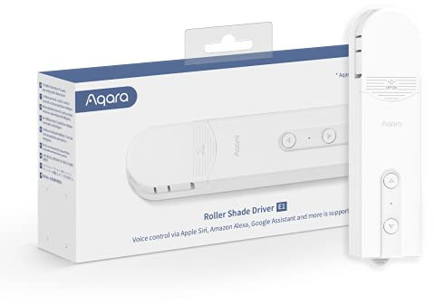Aqara Rollladenmotor E1, Erfordert Zigbee AQARA HUB, mit Zeitplan und Sprachsteuerung, Wiederaufladbar mit Langer Batterielebensdauer, Kompatibel mit Apple-HomeKit, Alexa, Google-Assistant und IFTTT