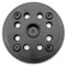 Disque abrasif auto-agrippant 125 mm 8 trous moyennement dur pour ponceuse excentrique Bosch PEX 270 A et PEX 270 AE