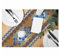 HOSNYE Tischläufer mit blauen Blumen, orientalisches ethnisches Muster, Baumwoll-Leinen, Tischläufer, Dekoration für Küche, Familie, Abendessen, Tisch, Urlaub, Party, Bauernhaus-Stil, 33 x 183 cm