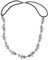 Bandeau de Cheveux Serre- Elegant Elastique avec des Fleurs de Strass pour Femmes - d'Argent