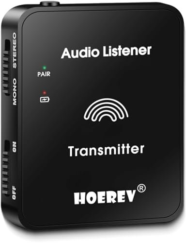 Hoerev Wireless In Ear Monitor System Studio Equipment Professional System Transmitter Guitar System With Rechargeable Battery for Studio Transmitter Only