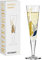 RITZENHOFF 1071033 Champagnerglas 200 ml - Serie Goldnacht Nr. 33 - Gepard-Motiv mit Echt-Gold - Made in Germany