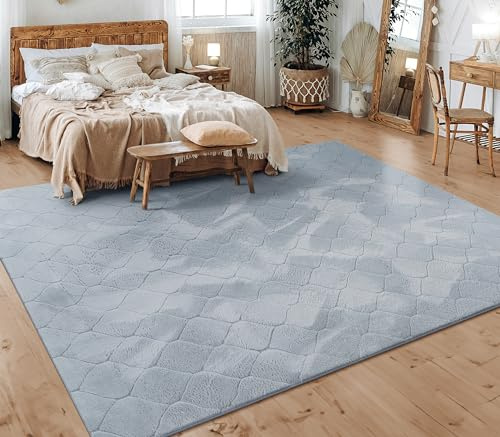Paco Home Teppich Wohnzimmer Schlafzimmer Kurzflor Skandinavisches Boho Muster Geometrisch Rauten Motiv Einfarbig Weich Modern, Grösse:80x150 cm, Farbe:Grau 3