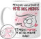 Cupdarling® Mug Maman avec 1-3 Enfants Personnalisé - Merci Maman, De Ne Pas M'Avoir Avalé Tasse - Cadeau Humour - Fete Des Meres - 330 mL Céramique