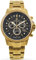 LOUIS XVI Palais Royale 8732 - Ø 43 mm - Herren Uhr - Wasserdicht - Uhr Vergoldet - Armband Gold - Zifferblatt Schwarz - Schweizer Quarzwerk