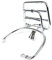 MOTONOSTRA Gepäckträger chrom klappbar hinten kompatibel für Vespa Primavera 50, 125, 150, IGET, ABS, Sprint