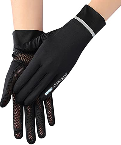 haozaikeji Gants de Protection Solaire Antidérapant Gant de Conduite Eté Cool Mesh à Séchage Rapide Unisexe Gants Tactile Gant Poignet Mitaines Voiture Gloves Anti UV Sport Cyclisme Moto Running