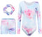 SEAUR Kinder Mädchen Turnanzug Turnshorts Haarband Set Langarm Gymnastikanzug Turnen Trikot Shorts Gymnastik Tanzen Kleidung 5-6 Jahre